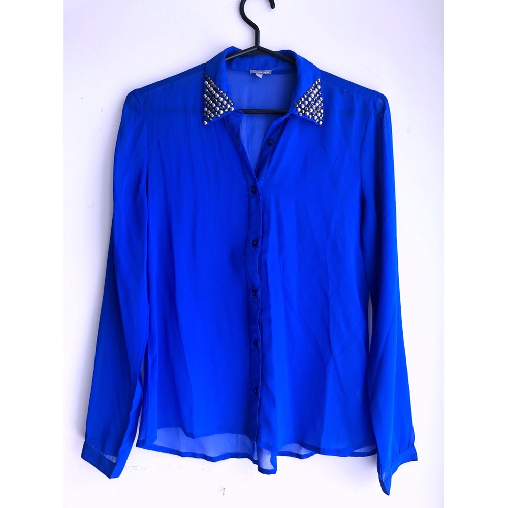 Cobalt blue blouse